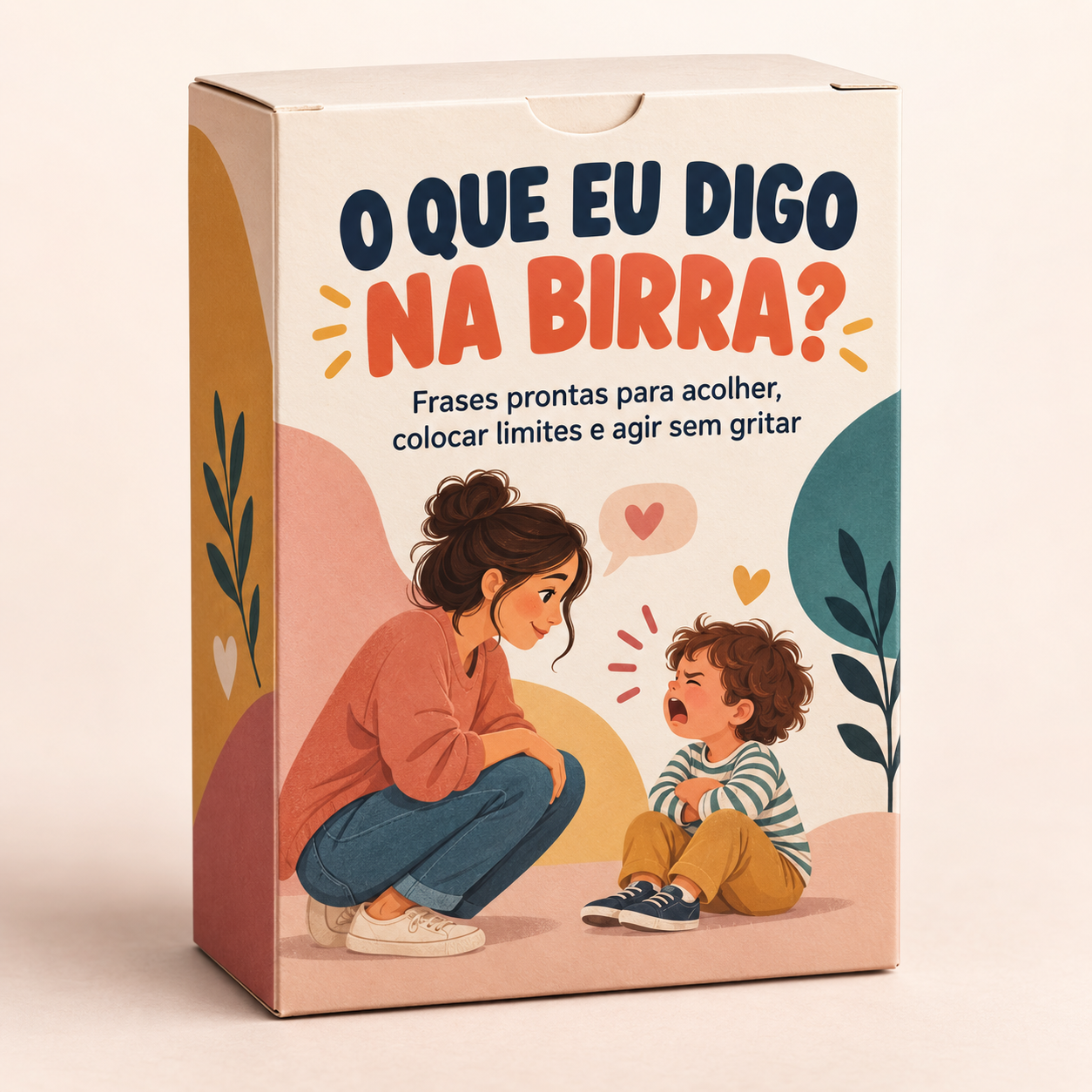 Mockup do baralho O que eu digo na birra?
